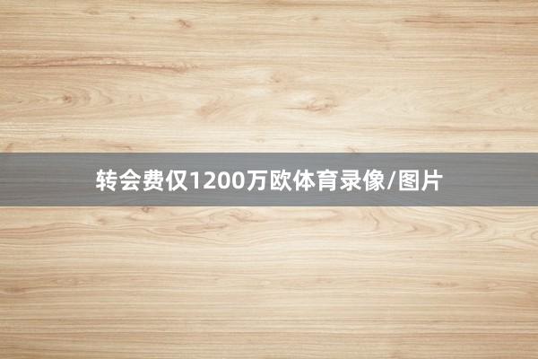 转会费仅1200万欧体育录像/图片